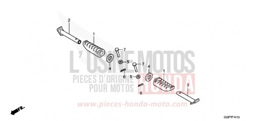 PILLION STEP (NSC50/MPD/WH) NSC50WHC de 2012